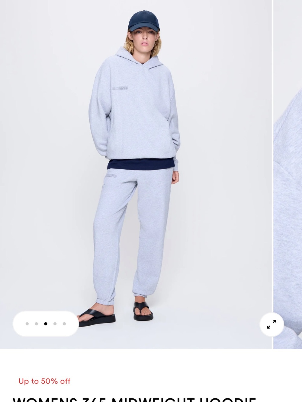Pangaia 365 Signature Hoodie and Track Pants Grey Marl